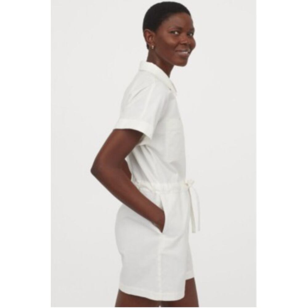H&M Women's Short White Rompers Size Small